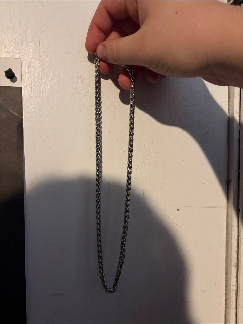 BKE Men’s Silver-Tone Rope Chain Necklace